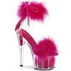 Pleaser - ADORE724F Sandale à bride à la cheville, Pole dance chaussures - Chaussures de pole dance - Rose/Blanc Product image